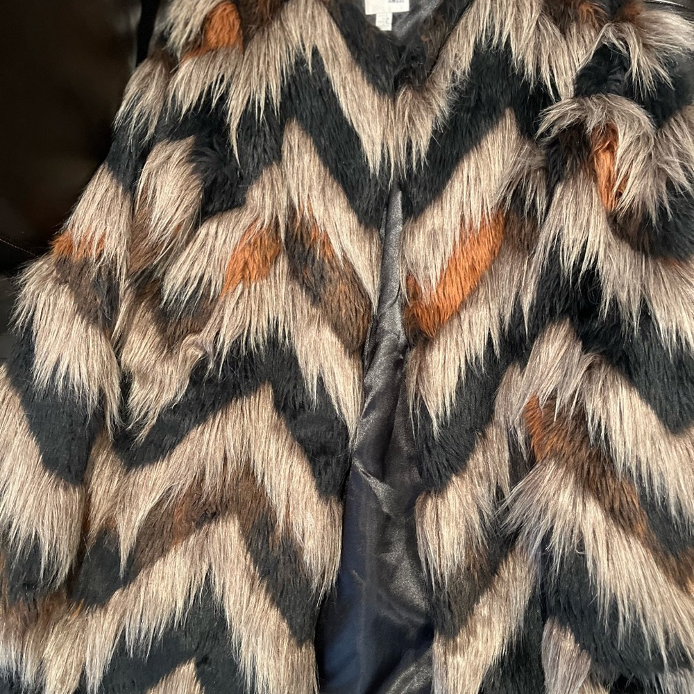 Muse Chevron Pattern Teddy Jacket - image 2